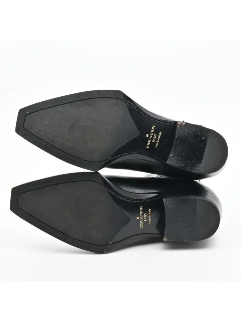 Louis Vuitton Short Boots Black Side Gore 7.5